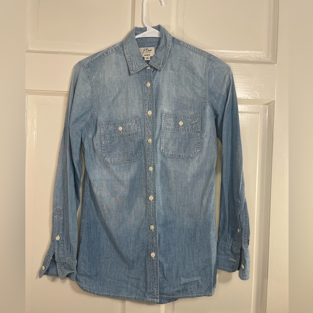 J Crew Denim Button Up